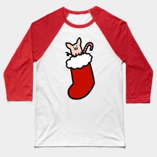 Christmas Stocking Pig Baseball T-Shirt